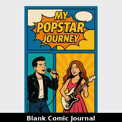 Popstar Blank Comic Journal - Paperback